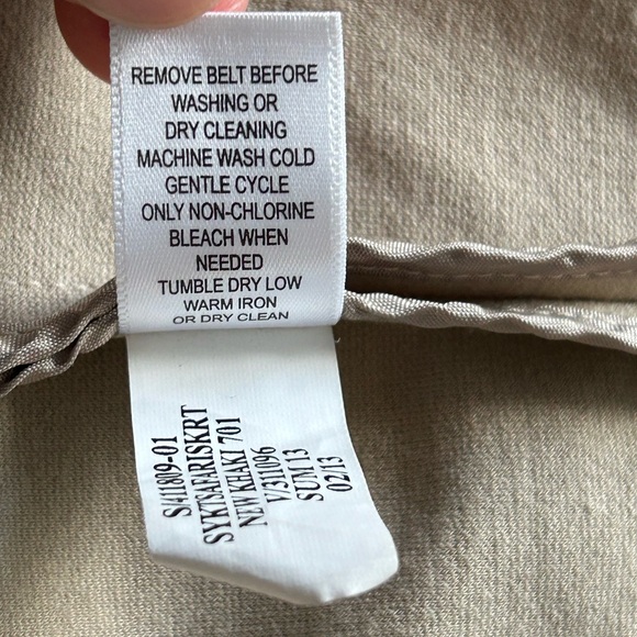 Banana Republic Tan Midi Skirt with Belt - Picture 11 of 12